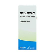 DESLORAN 2,5 MG/5 ML, 150 ML SIRUP