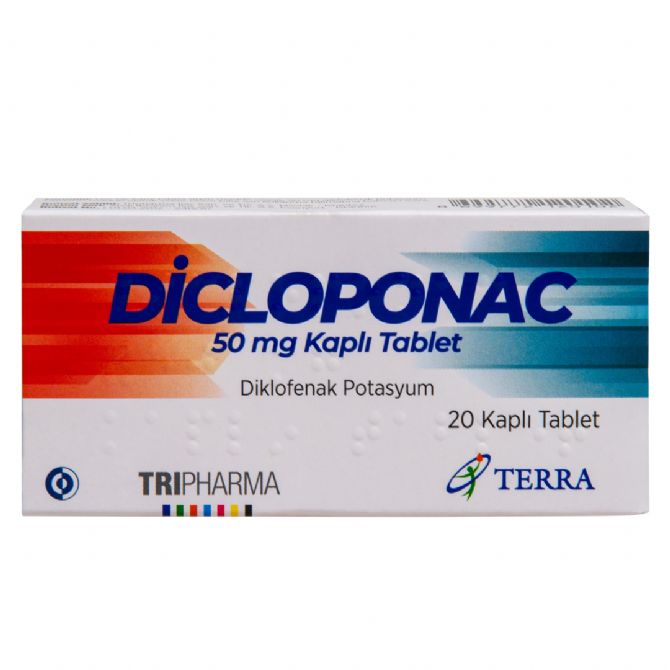 DİCLOPONAC ÜBERZOGENE TABLETTEN 50 MG