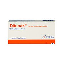 DİFENAK 100 MG 10 ENTERISCHE ÜBERSCHICHTETE TABLETTEN